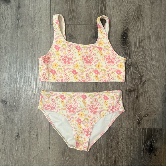 Forever 21 Girls Barbie Floral Print Bikini (Kids) - Picture 2 of 6